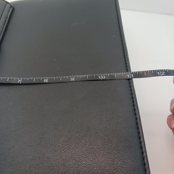 Badgley Mischka Womens Handbag Black Chain Vegan Leather - Picture 7 of 14